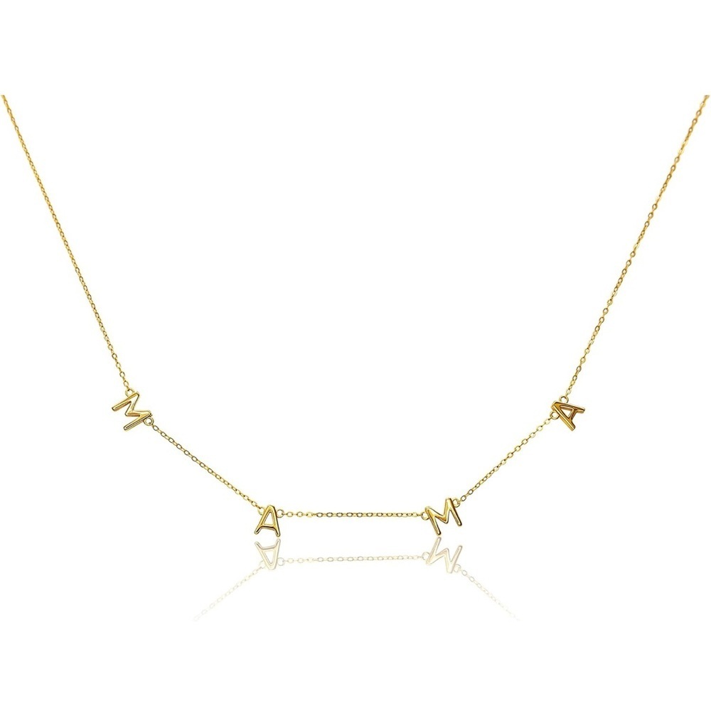 Gold Plated Mama Necklace Pendants Gifts for Her New